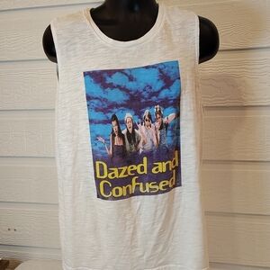 DAZED AND CONFUSED Movie Women Size XXL White Tank Top Grunge 90s Thrashed